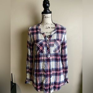 Tolani Long Sleeve Button Up Shirt Size Small